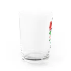 micyorina shopのmicyorina 「logo」RED 一部しんのすけ Water Glass :left