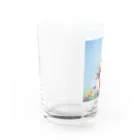 花束娘のMelody of Bouquets and Blue Sky Water Glass :left