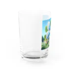 Chihiro0318の水色に舞う美しい蝶々 Water Glass :left