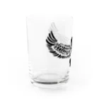 chicodeza by suzuriの鷲のシルエット Water Glass :left