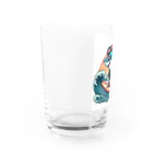 マリンのいかついサメ Water Glass :left