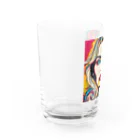 8890のポップアート Water Glass :left