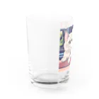 ゆったりのふわふわ猫ちゃんキーホルダー Water Glass :left