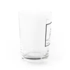 QB🦖のストークハンド(white) Water Glass :left