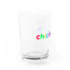 ch!ck-ch!ckのロゴ Water Glass :left