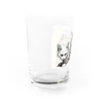 sperz shopの威嚇白猫 Water Glass :left