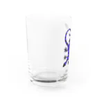 ツバメ堂のしましまの青いトカゲ二匹 Water Glass :left