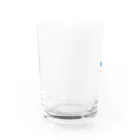 毎日頑張っているペンギンのきっといい事ある Water Glass :left