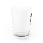 SUIMINグッズのお店の餃子をMacBookのように運ぶねこ Water Glass :left
