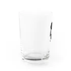 SUIMINグッズのお店の餃子をMacBookのように運ぶねこ Water Glass :left