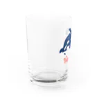 ちゃこぺん（SUZURI店）のシャチ！！！！オルカ！！逆叉！！ Water Glass :left