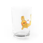 lililililのきゃぴっとうさぎさん Water Glass :left