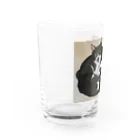 樽猫堂  安部円子の猫 「なかよし４匹」 グラス左面