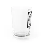 Ateの黄金蟲教ロゴ入り（黒） Water Glass :left