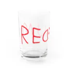 AliviostaのREDRUM レッドラム ロゴ Water Glass :left