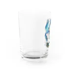 みみずの青に沈む Water Glass :left