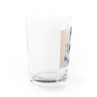 Miu Shinodaの女と愛猫 / une femme et son bon chat Water Glass :left