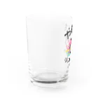 やまももショップ（２号店）のやまももさんロゴ Water Glass :left