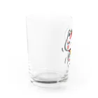 猫面飾屋　SUZURI店のぐすんタマ吉 Water Glass :left