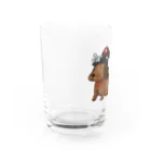 てのひらのてのックスフント Water Glass :left