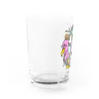 Full of vitality　(フル　オブ　バイタリティ)のPink☆lion　(ピンクのライオン)　ピンクバージョン　Full of vitality　(フル　オブ　バイタリティ) Water Glass :left