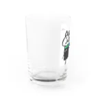 くろねこマフラーズ（Mufflers）の娘マフちゃん Water Glass :left