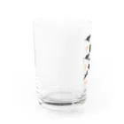 DOGLABのイエローラブ　ブラックラブライフ　 Water Glass :left