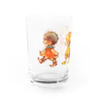 さくらもち屋SUZURI店のお弁当のきょうだい Water Glass :left