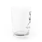 ほしまろずの「しゃれこうべ」３ショット Water Glass :left