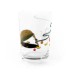 unmotokian suzuri支店のおさる Water Glass :left