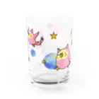 めめんと桃鶏のインコタンぐらす Water Glass :left