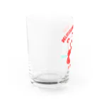 nakkiの点心ぱんだ 赤 Water Glass :left