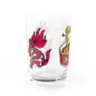 おちゃめるへんらんどの🐉🍜🐉 Water Glass :left