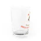 “すずめのおみせ” SUZURI店のHello! すずめだいきち Water Glass :left