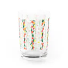 ルルエチュードのてんてんチューリップ（レッド） Water Glass :left