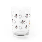 もるの文鳥いっぱいいっぱい Water Glass :left