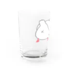 ぽぽりす@ぶんちょ組のおちりぶんちょ（白） Water Glass :left