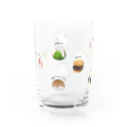 栞子の和菓子はむちゃん Water Glass :left