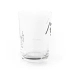 まるぺ 脱力グッズ屋さんのシュールなシロクマのグラス Water Glass :left