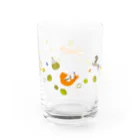 イラストレーター スズキトシエのキツネとリスのグラス Water Glass :left