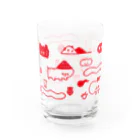 SHOP味み suzuri店のおそろし村 Water Glass :left