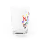 ヒラエイのアルファベットと数字の洪水 Water Glass :left