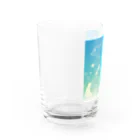 ・buncho days・ 文鳥デイズの北欧の空を飛ぶ文鳥 Water Glass :left