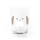 いぬのミルクティー入れてワン Water Glass :left