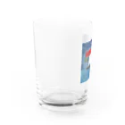 メカニトリよ大志を抱けの山野井勇気チャンネルTシャツ Water Glass :left