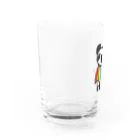 248-nijiya-のレインボーフラッグを着るパンダ Water Glass :left