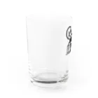 café Mo.freeの鍵盤を歩くネコ Water Glass :left