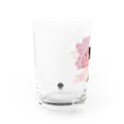 松や SUZURI店のジャパニーズ着物ガール【まつ】 Water Glass :left