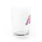 くじらの#p001_POOLショップロゴ Water Glass :left