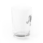 麦畑のゾウG(下手な絵) Water Glass :left